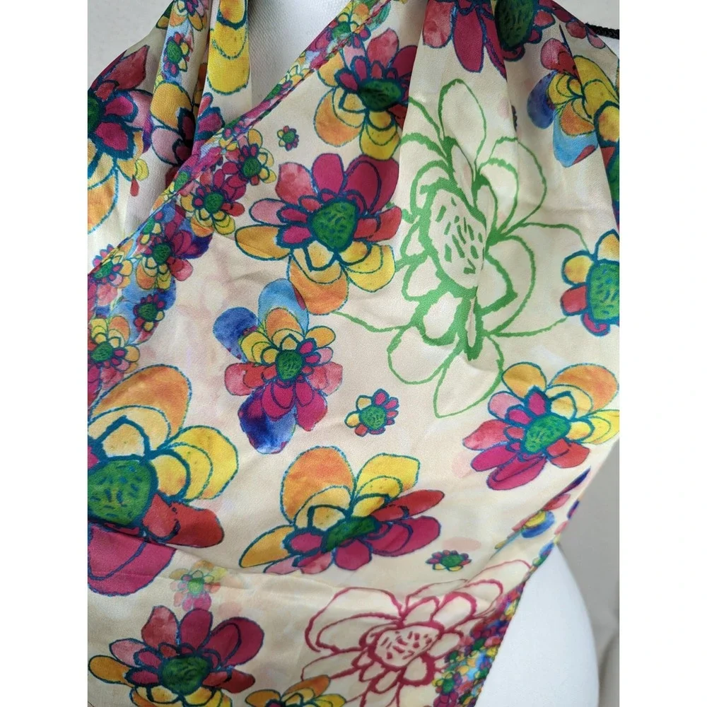 Floral Scarf Children's Cancer Center Child Designed Rectangle 64x14‎